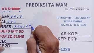 PREDIKSI TAIWAN MALAM INI 11 DESEMBER 2024  PREDIKSI TOGEL TAIWAN HARI INI  BOCORAN TAIWAN [upl. by Cressy719]