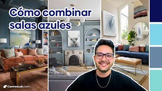 Ideas para decorar salas de color azul [upl. by Bryner343]