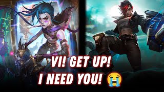 Arcane Fractured Jinx  Interactions in League of Legends [upl. by Iglesias]