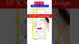 15x30 house design for rent purpose  15 by 30 house plan homedesign [upl. by Niels]