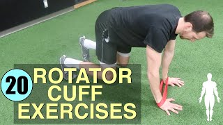 20 ROTATOR CUFF STRENGTHENING EXERCISES [upl. by Nason417]