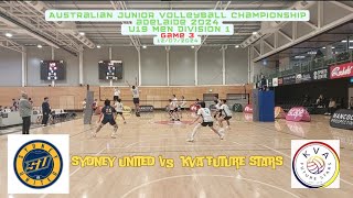 AJVC Adelaide 2024  U19 Mens Div 1  SUV vs KVA  120724 [upl. by Llewon70]