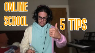 Five Tips to Ace Online School [upl. by Joshia703]