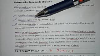 Alkaloidsfunctions of alkaloids in plantsNomenclatureOccurance Natural products [upl. by Narmis]