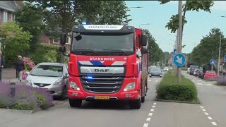 Brandweer Velsen Zuid 2X WT 122462 8X TS 122430 9X HW 122450 1X WO 122410 met spoed naar meldingen [upl. by Maris]