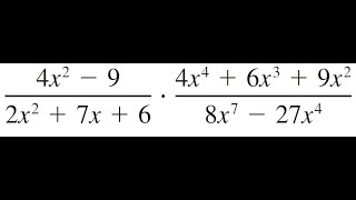 Multiplicación De Fracciones Algebraicas [upl. by Ahtabbat]