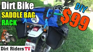 DIY Dirt Bike Saddle Bag Rack [upl. by Ahsiekram]