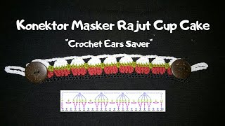 Konektor Masker Rajut Motif Cupcake [upl. by Carla]