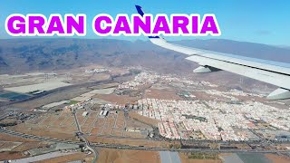 ARRIVING GRAN CANARIA AIRPORT  PLANE ASMR [upl. by Hadleigh]