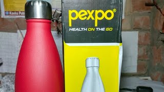 unboxing pexpo water bottle cold amp hot review 1L [upl. by Gies]