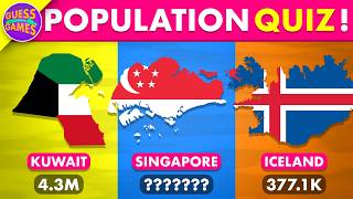 Which Country Has the BIGGEST Population 🌍 Can You Guess 😱 quiz population [upl. by Assilim30]