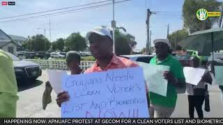 APNUAFC PROTEST AT GECOM [upl. by Nywled506]