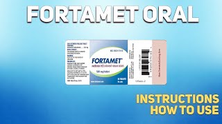 Fortamet oral Metformin Hcl Uses Dosage Side Effects How and when to take it Who cant take [upl. by Allenrad45]