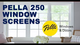 Pella 250 Hidden Window Screen Installation Guide [upl. by Tani912]