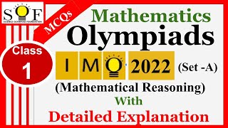 Class 1 IMO 2022 SET A  Mathematical Reasoning [upl. by Jasper]