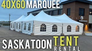 Event Tent Rental Saskatoon 40’x60’  306 Party Rentals [upl. by Plusch]