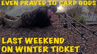 LAST WEEKEND ON MY WINTER TICKET  carp fishing [upl. by Filler]