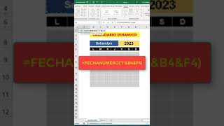 Diseña un calendario dinámico en excel [upl. by Cohla]