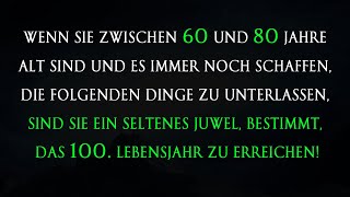 Wenn Sie zwischen 60 und 80 Jahre alt sind und mit diesen 8 Gewohnheiten aufhören sind Sie ein Juwel [upl. by Atterys572]