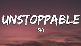 Sia  Unstoppable Lyrics Slowed amp Reverb [upl. by Halilad59]