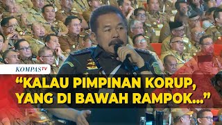 Jaksa Agung Burhanuddin Soroti Kasus Korupsi Kepala Desa hingga Ingatkan KajariKajati [upl. by Enimasaj]