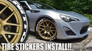 How to Install PERMANENT Tire Letters  illegal [upl. by Letha]