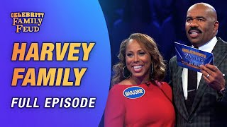 Harvey Boys vs Girls Full Episode  Celebrity Family Feud [upl. by Ainoyek658]