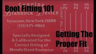 Boot Fitting 101 Sizing Your Snowboard Boots [upl. by Aynahs]