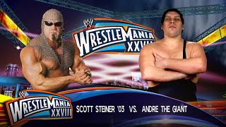 WWE 2K23 PS5  Scott Steiner vs Andre The Giant Gameplay [upl. by Olecram499]