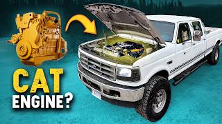 Building a CAT 3126 swapped F350 in 30 MINUTES [upl. by May]