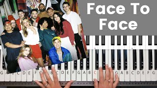 Play Face To Face just like the Original  By Hillsong Young amp Free Piano Tutorial and Chords [upl. by Jea377]