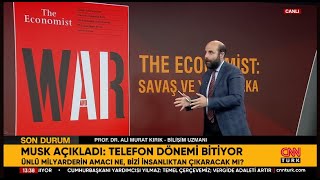 CNN Türk  Prof Dr Ali Murat Kırık  The Economist WAR SAVAŞ kapağıyla ne mesaj vermek istiyor [upl. by Maisey]