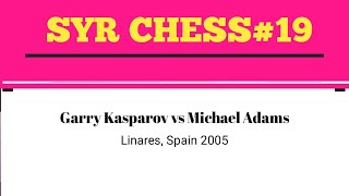 Garry Kasparov vs Michael Adams Linares Spain 2005 [upl. by Stirling]