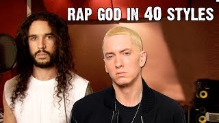 Eminem  Rap God  Performed In 40 Styles  Ten Second Songs [upl. by Dede]