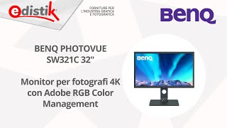 BenQ PhotoVue Photographer Monitor SW321C  4K 32 pollici [upl. by Ennej]