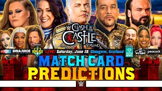 WWE Clash at the Castle 2024  Card Predictions v2 [upl. by Bartosch]