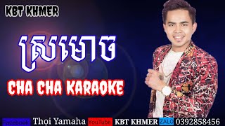 ស្រមោច Cha Cha Karaoke Sro moch Karaoke [upl. by Ackler]