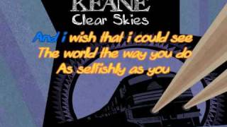 Clear Skies Keane Karaoke [upl. by Acined]