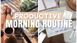 Productive Morning Routine  How To Be Productive amp Organized [upl. by Amadas]