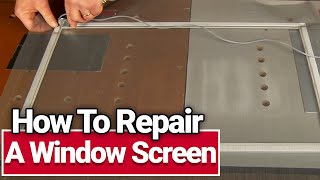 How to Repair a Window Screen  Ace Hardware [upl. by Ranzini]