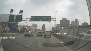 Driving in Bangkok 10  Din Daeng ➜ Bang Na [upl. by Bilow740]