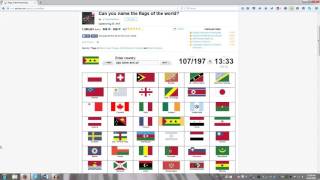 Flags of the World Quiz  Sporcle [upl. by Slaohcin569]