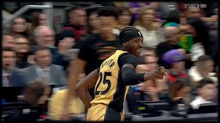 Chris Boucher goes Full Hype Man  RAPTORS v KNICKS [upl. by Notak]