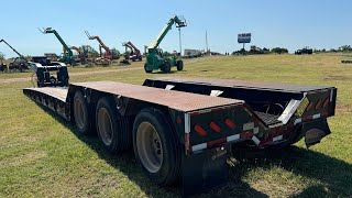 Used Interstate RGN Removable Gooseneck Heavy Equipment Trailer For Sale [upl. by Akeme]