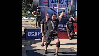 Worker smarter not harder axle clean and press for reps 285lbs strongman strongpersonalities [upl. by Drobman]