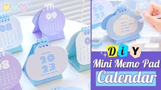 How to Make a Desk Memo Pad Calendar  DIY Mini Calendar [upl. by Brear]