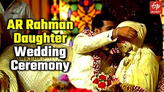 AR Rahman Daughter Wedding Video Released  Khatija Rahman Married with Riyasdeen Shaik Mohamed [upl. by Hgiel]