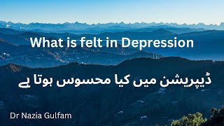 Depression major Depressive Episodeڈیپریشن میں کیا محسوس ہوتا ہے [upl. by Elkraps831]