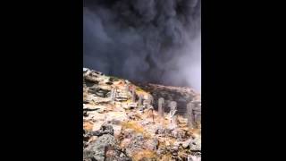 Mont Otake  Il filme léruption dun volcan avant de se faire rattraper par le nuage de cendres [upl. by Einomrah805]