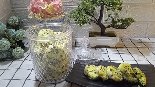 Cookies pandan ceres Kue kering lebaran tanpa cetakan [upl. by Falkner]